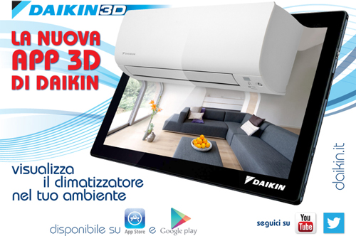 E’ stato pubblicato su App Store e Google Play l’aggiornamento di Daikin 3D in versione europea.
